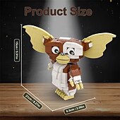 cheap Building Toys-Little Monster Action Building Block Set Evil Little Elf Building Kit DIY Christmas Pet Building Block Toys Horror Figure Gifts for Halloween for Kids and Adults