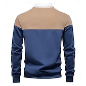 economico Felpe e Sweatshirt Elite da Uomo-Per uomo Felpa Polo Giallo Verde militare Rosso Blu Verde Bavero Blocco di colori Casuale Quotidiano Sportivo Casual Primavera &amp; Autunno Abbigliamento Felpe con cappuccio Felpe Manica Lunga
