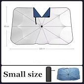 cheap Car Sun Shades &amp; Visors-Car Sunshade Windshield Umbrella with 360Rotation Bendable Handle Front Window Sun shade UV Protection Summer Car Accessories