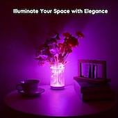 economico luci del proiettore della galassia stella-lampada da notte a led vaso rgb moderna arte decorazione stile luce notturna intelligente app controller con telecomando perfetto per camera da letto soggiorno ufficio composizione floreale 1x