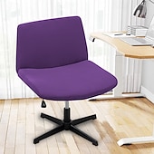 ieftine Futon Sofa Cover-Huse pentru scaun fără brațe, huse moale pentru scaun de birou, rezistente la zgârieturi de pisică
