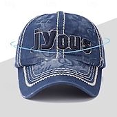 preiswerte Baseballkappe für Herren-Herren Cap Basecap Sonnenhut Kappe Schwarz Blau Baumwollpolyester Bestickt Modisch Brautkleider schlicht Freizeitskleidung Wochenende Buchstabe Bedruckt Einstellbar Sonnenschutz Atmungsaktiv
