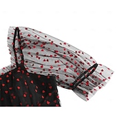 economico Vestiti-Anni 1950 Retrò Vintage Lunghezza al ginocchio Vestito Abito da tè Abito Swing Cuore Aderente &amp; Svasato Altalena a dondolo Costume Per donna Natale Carnevale Capodanno Ritorno a casa Casual