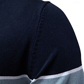 voordelige Heren Elite Polo-Voor heren Polo Gebreide polo Formeel Werk Meeuwenhalsband Korte mouw Kleurenblok Lapwerk Zomer Marineblauw Khaki Leger Groen Polo
