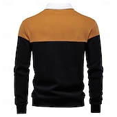 economico Felpe e Sweatshirt Elite da Uomo-Per uomo Felpa Polo Giallo Verde militare Rosso Blu Verde Bavero Blocco di colori Casuale Quotidiano Sportivo Casual Primavera &amp; Autunno Abbigliamento Felpe con cappuccio Felpe Manica Lunga
