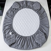 abordables Parures de draps-Protector de matelas imperméable Matelas matelassé Housse de matelas ajustée Protéger le lit Housse de lit épaisse Antidérapante Draps ajustés avec poche profonde Silencieux Hypoallergénique