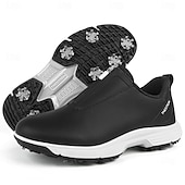 preiswerte Herren Golfschuhe-weiße Golfschuhe für Herren mit Reißverschluss, atmungsaktivem Obermaterial und gepolsterter Sohle für Komfort und Leistung auf dem Platz