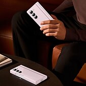 Χαμηλού Κόστους Samsung Θήκη-τηλέφωνο tok Για Samsung Galaxy Z Διπλώστε 6 Z Fold 5 Z Fold 4 Z Fold 3 Πίσω Κάλυμμα με βάση στήριξης Ανθεκτική σε πτώσεις Ρετρό PC