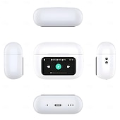 preiswerte TWS Echte kabellose Kopfhörer-Bluetooth 5.4 drahtlose Ohrhörer LCD Farbdisplay ANC Geräuschunterdrückung TWS Sportkopfhörer