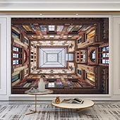 billige Tapet-Landskap Hule 3D Tapet Hjem Dekorasjon Vegg Mural Rull Peel og Stick Avtagbart PVC/Vinyl Materiale Selvklebende/Krever Lim Veggdekorasjon Stue