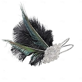 olcso Kiegészítők és még sok más-Retró 1920-as évek Sisak Álarcosbál Flapper fejpánt A nagy Gatsby Charleston Toll Jelmez Női Mindszentek napja Farsang Álarcos mulatság Koktélparty Diákbál Menyegző Tini Felnőttek Fejfedők