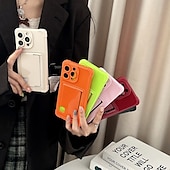 cheap iPhone Cases-Phone Case For iPhone 16 Pro Max Plus iPhone 15 Pro Max Plus iPhone 14 13 12 Pro Max Plus Back Cover Card Slot Shockproof Retro TPU