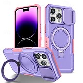 levne Pouzdra pro iPhone-telefon Carcasă Pro iPhone 16 Pro Max Plus iPhone 15 Pro Max Plus iPhone 14 13 12 11 Pro Max Plus Zadní kryt se stojánkem Magnetické Podpora bezdrátového nabíjení Retro PC