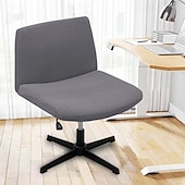 cheap Futon Sofa Cover-Armless Chair Cover, Cat Scratch Proof Soft Office Desk Chair Slipcovers Washable Work Chair Cover for Office Computer Gaming Chair