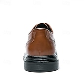 economico Formale-scarpe brogue in similpelle marrone da uomo - calzature formali eleganti e resistenti per lavoro, ufficio ed eventi speciali