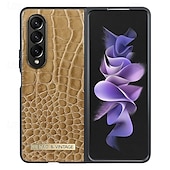 Χαμηλού Κόστους Samsung Θήκη-τηλέφωνο tok Για Samsung Galaxy Z Fold 5 Z Fold 4 Z Fold 3 Πίσω Κάλυμμα Ανθεκτική σε πτώσεις Ρετρό PU δέρμα
