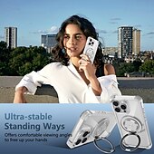 abordables Carcasas iPhone-teléfono Funda Para iPhone 16 Pro Max Plus iPhone 15 Pro Max Plus iPhone 14 13 12 Pro Max Plus Funda Trasera con Soporte Magnética Antigolpes Retro ordenador personal