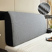 abordables Accesorios de ropa de cama-Cabecero de cama, funda antipolvo, estampada, duradera, con protección para la espalda, elástica, todo incluido, suave y acogedora, funda para cabecero de cama, sencilla, de lino y algodón