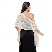 preiswerte Wraps für Hochzeitsgäste-Spitzenblumenschal Braut Hochzeitskleid Abendkleid Cheongsam Tanzparty Bankettschal