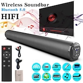levne Reproduktory-Domácí prostorový soundbar s 20W reproduktorem kompatibilním s bluetooth vychutnejte si zvuk v kině pro váš televizor nebo počítač