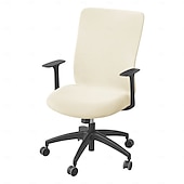 cheap Office Chair Cover-Stretch Velvet Office Chair Cover - Soft, Removable, Washable &amp; Zippered