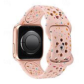 رخيصةأون عصابات Apple Watch-حلقة فردية متوافق مع Apple Watchband 38 مم 40 مم 41 مم 42 مم 44 مم 45 مم 49 مم قابل للتعديل سيليكون استبدال حزام الساعة إلى iwatch Series 9 8 7