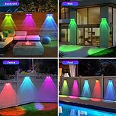preiswerte Außenwandleuchten-LED Außenwandleuchte Solarlampen Solar-Außenwandleuchte - IP65 wasserdicht, Gartenzaun, Balkon, Veranda, Landschaftsbeleuchtung 1/2/4 Stück