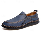 preiswerte Herrenpantoletten &amp; -slipper-Freizeit-Schlupfschuhe aus Kunstleder für Herren mit Steppnähten – bequemes, atmungsaktives Alltagsschuhwerk für Outdoor- und Freizeitaktivitäten