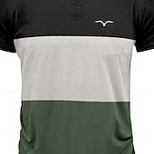  Per uomo A righe Polo da rugby Manica Corta Magliette polo Camicie con Colletto Casual Scuola All'aperto Athleisure Abbigliamento quotidiano Stampa 3D Estate Primavera Autunno Rosso Blu Marrone