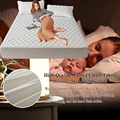 cheap Sheets &amp; Pillowcase-Queen Full King Protective Bed Cover Waterproof Mattress Protector Quilted Fitted Mattress Pad Bed Protector Elastic Thick Anti-slip Fitted Sheet with Deep Pocket Noiseless Hypoallergy