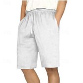 cheap Sweat Shorts-Men&#039;s Sweat Shorts Summer Shorts Casual Shorts Pocket Drawstring Elastic Waist Plain Comfort Short Party Daily Fashion Classic Style White Wine Micro-elastic
