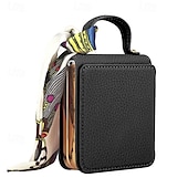 cheap Samsung Cases-Phone Case For Samsung Galaxy Z Flip 6 Z Flip 5 Z Flip 4 Z Flip 3 Back Cover Mirror Shockproof Retro PU Leather