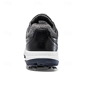 Χαμηλού Κόστους Ανδρικά Παπούτσια Γκολφ-ανδρικά λευκά παπούτσια γκολφ με αιχμηρή σόλα, αναπνεύσιμο ψεύτικο δέρμα και σύστημα κλεισίματος boa για ρυθμιζόμενη εφαρμογή, ιδανικά για γκολφ και αθλητικές δραστηριότητες