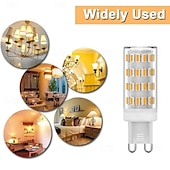levne LED corn žárovky-g9 led kukuřičné žárovky stmívatelné 5w 12v/24v ac/dc – 63led 4014 pro lustr, rv, karavan, námořní 4ks
