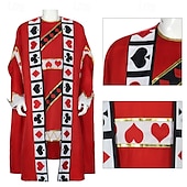 levne Pánské kostýmy-Alice in Wonderland Pohádka Srdcový král Cosplay kostým Úbory cosplay Filmové kostýmy for Pánské Dospělé Plesová maškaráda Výkon Večírek