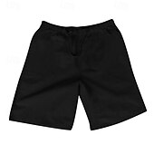 preiswerte Klassiker-Herren Shorts Kurze Hosen Shorts aus Baumwollleinen Sommer-Shorts Strandshorts Kurze Hosen Tasche Kordelzug Elastische Taille Glatt Komfort Atmungsaktiv Kurz Urlaub Festtage Strand Hawaiianisch Boho