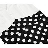cheap Dresses-1950s Retro Vintage Rockabilly Knee Length Dress Tea Dress Swing Dress Polka dots Fit &amp; Flare Swing Fancy Dress Women's Christmas Carnival New Year Homecoming Daily Wear Bachelorette Party Adults'