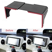 abordables Parasoles y viseras para coches-Pantalla de visualización para accesorios de automóvil de 7 a 12 pulgadas, visera para navegación GPS para automóvil, parasol, accesorios interiores, protector antideslumbrante para GPS
