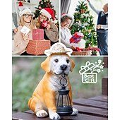 cheap Landscape Lights-Solar-Powered Dog Statue Light with Retro LED Lantern - Outdoor Garden Decor for Patio, Porch, Balcony, Holiday Decoration