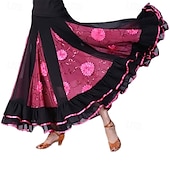 voordelige Ballroom danskleding-elegante ballroom dans latijns feest lange rok wedstrijd jurk
