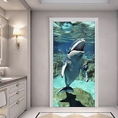 billige Dørdeksler-Morsomme Dyre Dørdekorasjoner Dørdeksler Syng Hval Dørteppe Dørgardin Dekorasjon Bakgrunn Innendørs/Utendørs Dørbanner Forsidegård