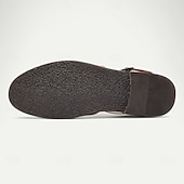 ieftine sandală de rochie-Sandale pentru bărbați din piele artificială maro, cu vârf deschis, cu curea cu cataramă reglabilă, stil casual pentru purtarea de zi cu zi