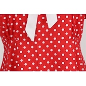 levne Šaty-Retro 50. léta Rockabilly Šaty Houpací šaty Maškarní kostým Dámské Karneval Plesová maškaráda Denní nošení loučení se svobodou nevěsty Dospělé Šaty Šaty pro návrat domů