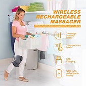 cheap Body Massager-Heated Knee Massager Shoulder Brace 3-In-1 Heated Knee Elbow Shoulder Brace Wrap Vibration Knee Heating Pad 3 Adjustable Vibrations And Heating Modes for Knee Elbow Shoulder Relax Leg Warmers