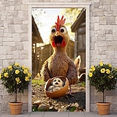 billige Dørdeksler-Morsomme Dyre Dørdekorasjoner Dørdeksler Syng Hval Dørteppe Dørgardin Dekorasjon Bakgrunn Innendørs/Utendørs Dørbanner Forsidegård