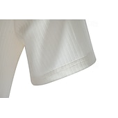 economico Maglietta casual Henley-Per uomo Maglia Henley Maglietta Top a Maglia a Coste Canotta Muscolare Manica Corta Tinta unica Semplice Maglieria Casual Bottoni Striscia di fossa Henley Vacanza Casuale Quotidiano Estate Primavera