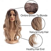 economico Parrucche trendy sintetiche-parrucca sintetica parrucca riccia parrucca frontale a onda profonda parrucche per donne nere donne bianche