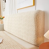 billiga Sängkläder Tillbehör-Stretch sänggavelöverdrag slipcover enfärgad dammskyddande sänggavel skydd överdrag