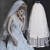 economico Accessori-FUTURA SPOSA Halloween Velo da sposa con pettine Accessori per la festa di addio al nubilato Adulti Per donna Halloween Carnevale Matrimonio Addio al nubilato Addio al Nubilato Costumi di Halloween
