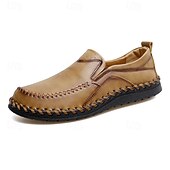 preiswerte Herrenpantoletten &amp; -slipper-Freizeit-Schlupfschuhe aus Kunstleder für Herren mit Steppnähten – bequemes, atmungsaktives Alltagsschuhwerk für Outdoor- und Freizeitaktivitäten